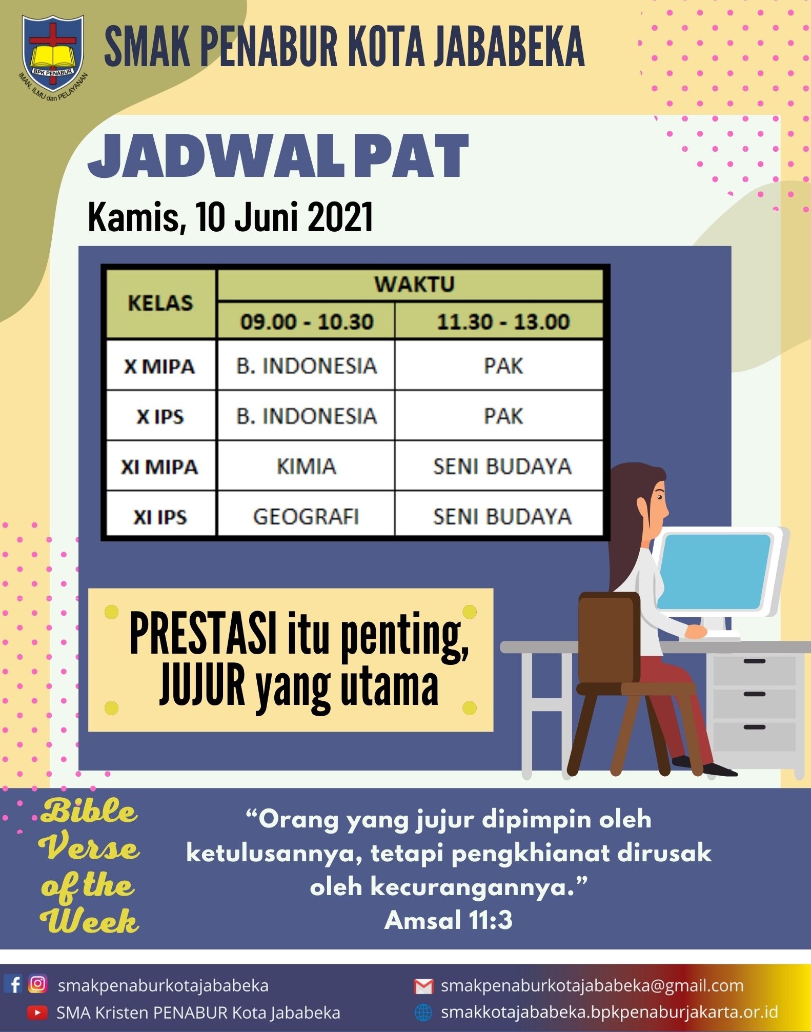 Penilaian Akhir Tahun - Kamis, 10 Juni 2021