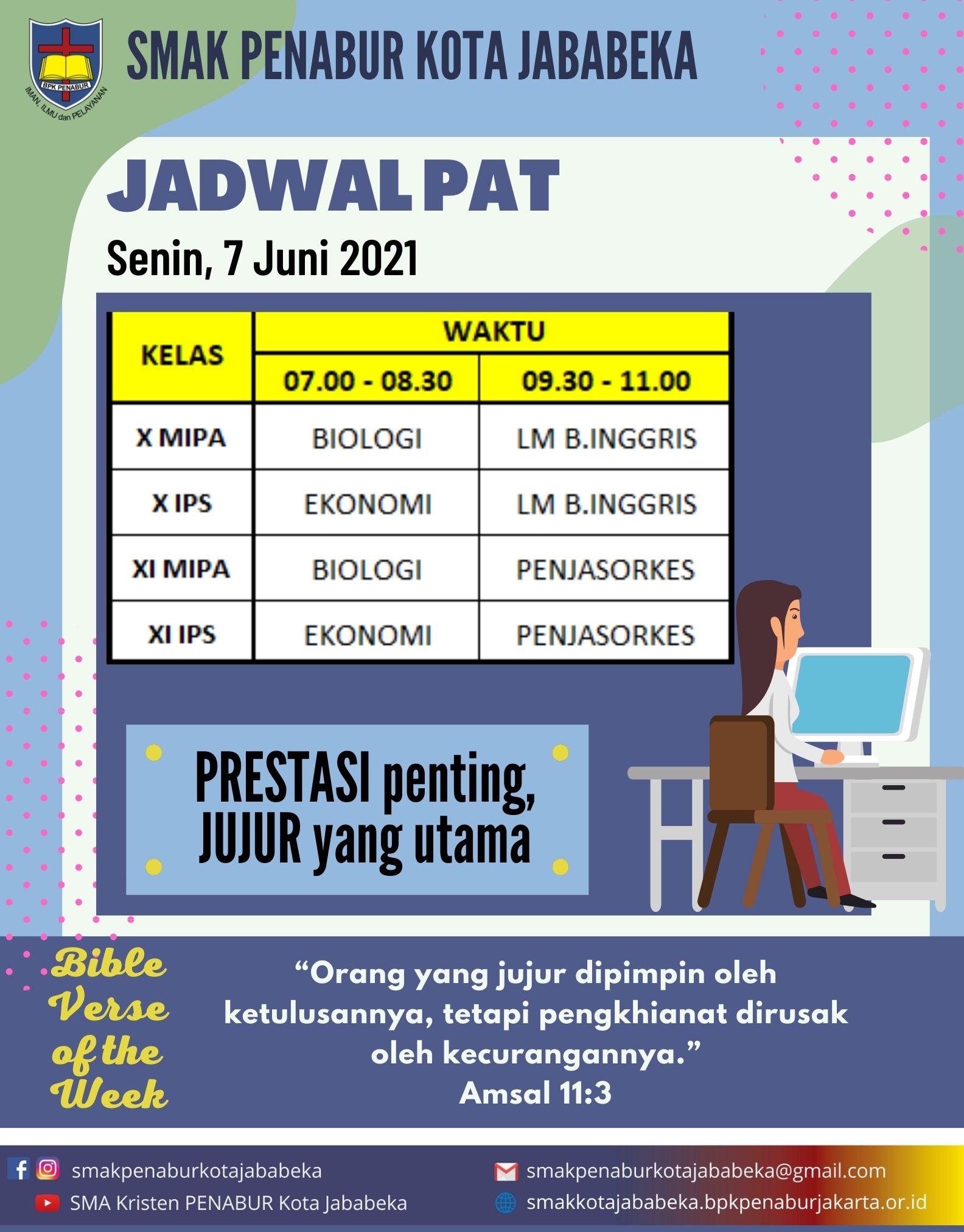 Penilaian Akhir Tahun - Senin, 7 Juni 2021