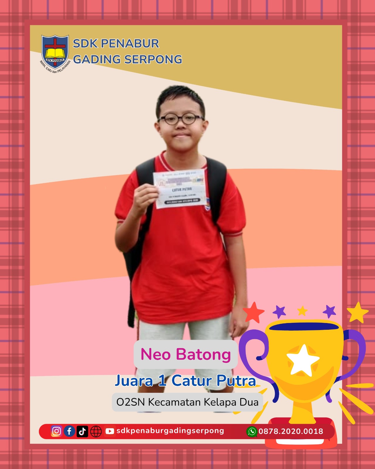 JUARA I CATUR PUTRA O2SN KECAMATAN KELAPA DUA