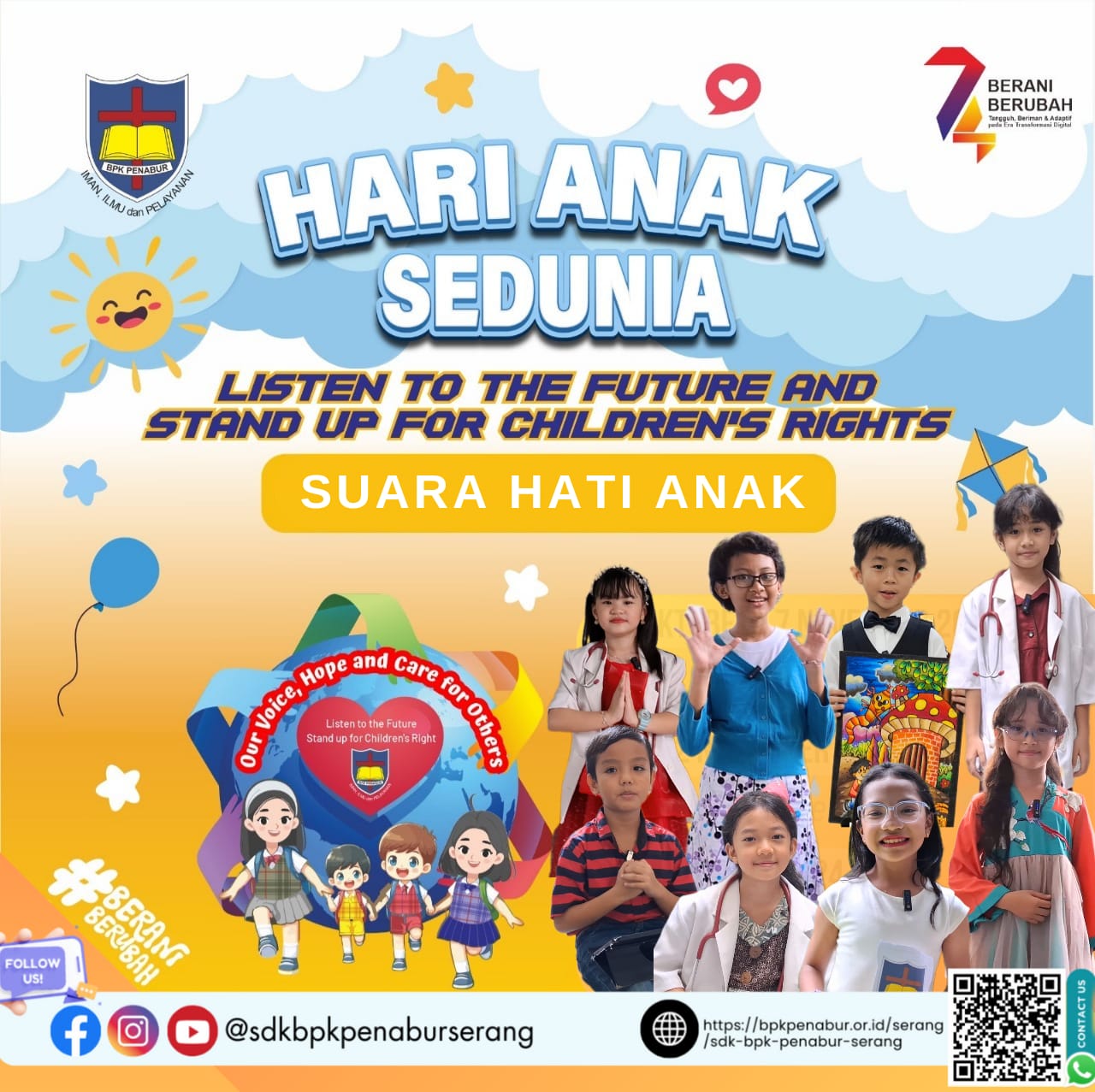 HARI ANAK SEDUNIA : " SUARA HATI ANAK "