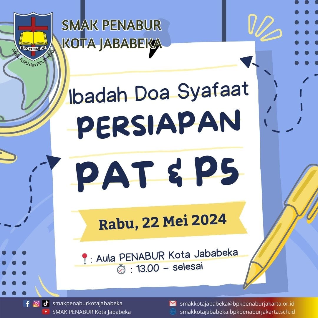 Ibadah Doa Syafaat Persiapan PAT dan P5 - TA.2024