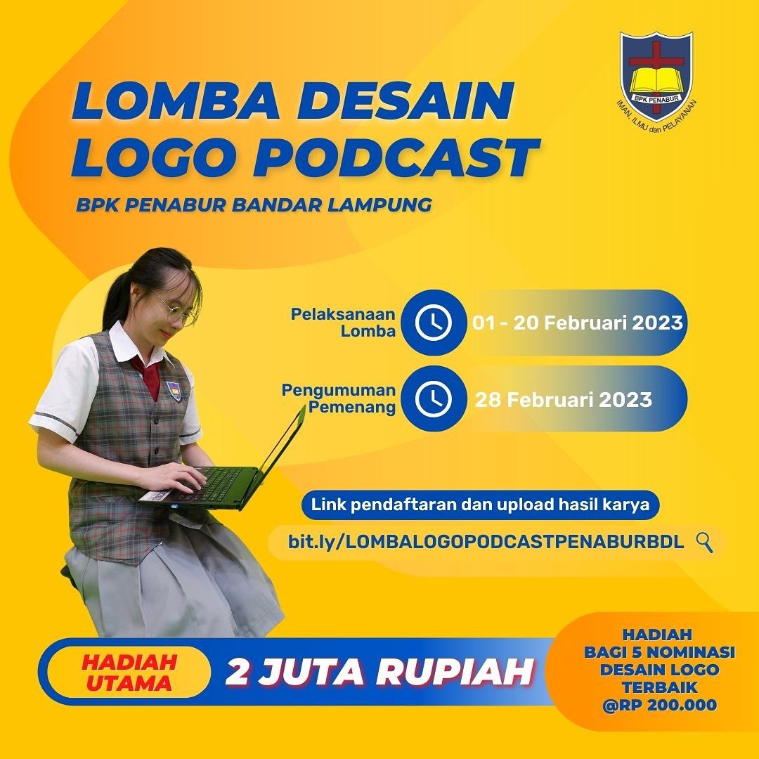Lomba Desain Logo Podcast BPK PENABUR Bandar Lampung