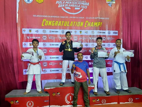 Daud Arie Juara 2 - Kadet Kumite Putra +70 KG Senkaido Open Karate Championship Series 4 "Piala Menpora" 2022