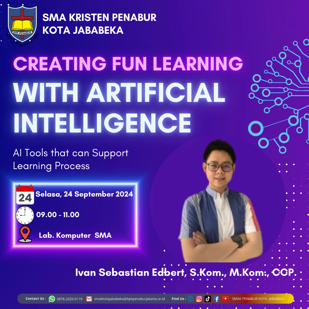 Pelatihan Guru dan Karyawan Pelatihan Creating Fun Learning with Artificial Intelligence