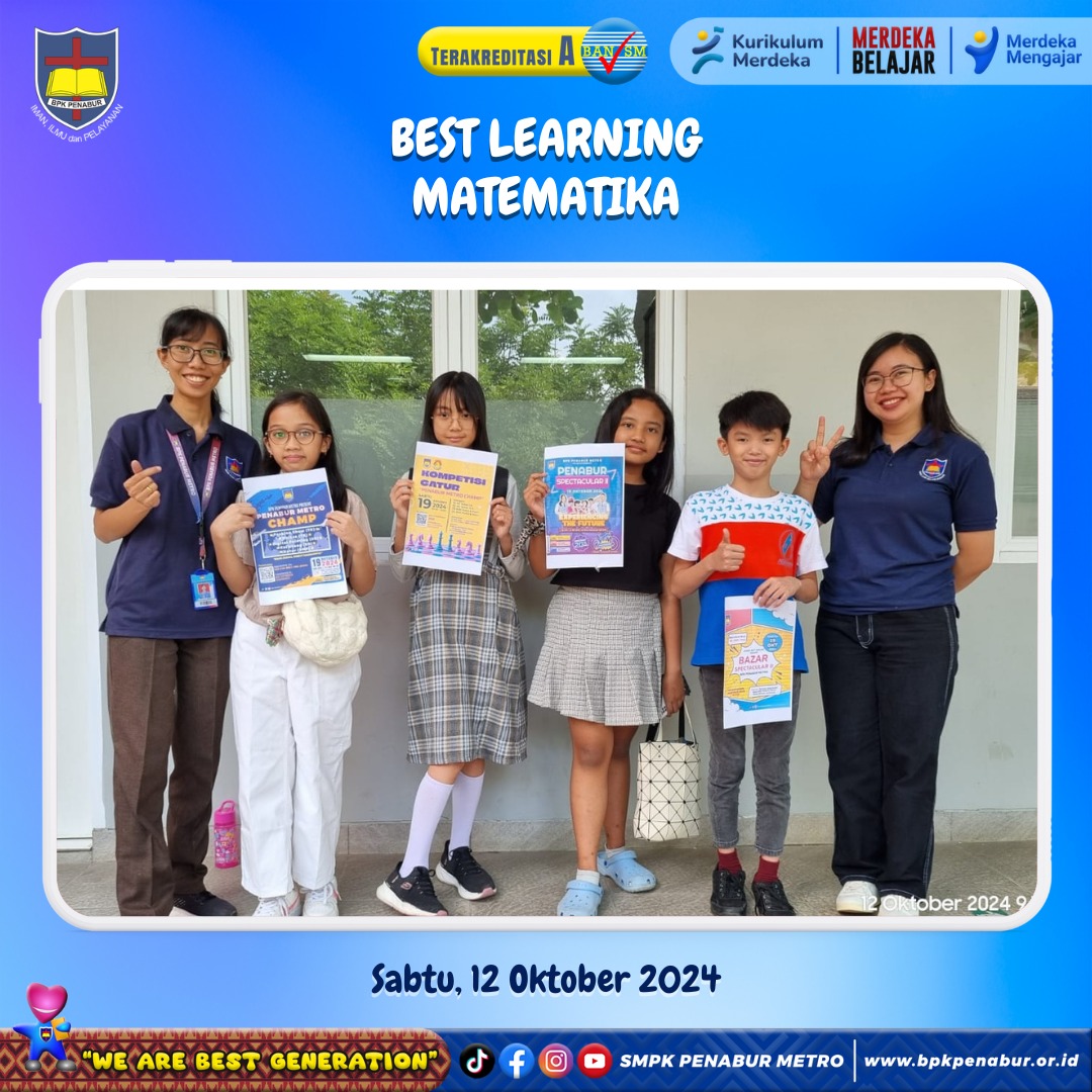 BEST LEARNING MATEMATIKA (SABTU, 12 OKTOBER 2024)