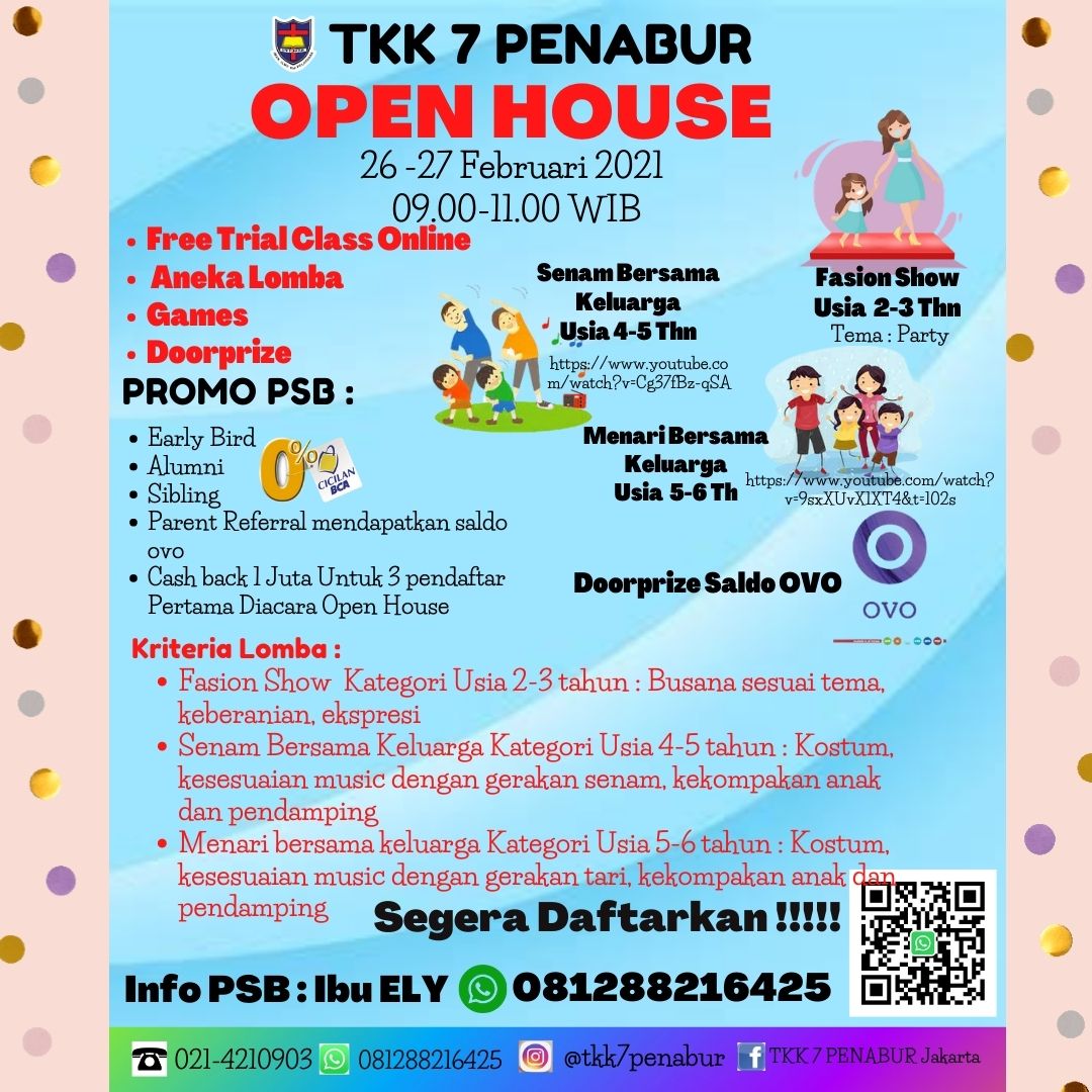 Open House TKK 7 PENABUR " Play Learning Together "