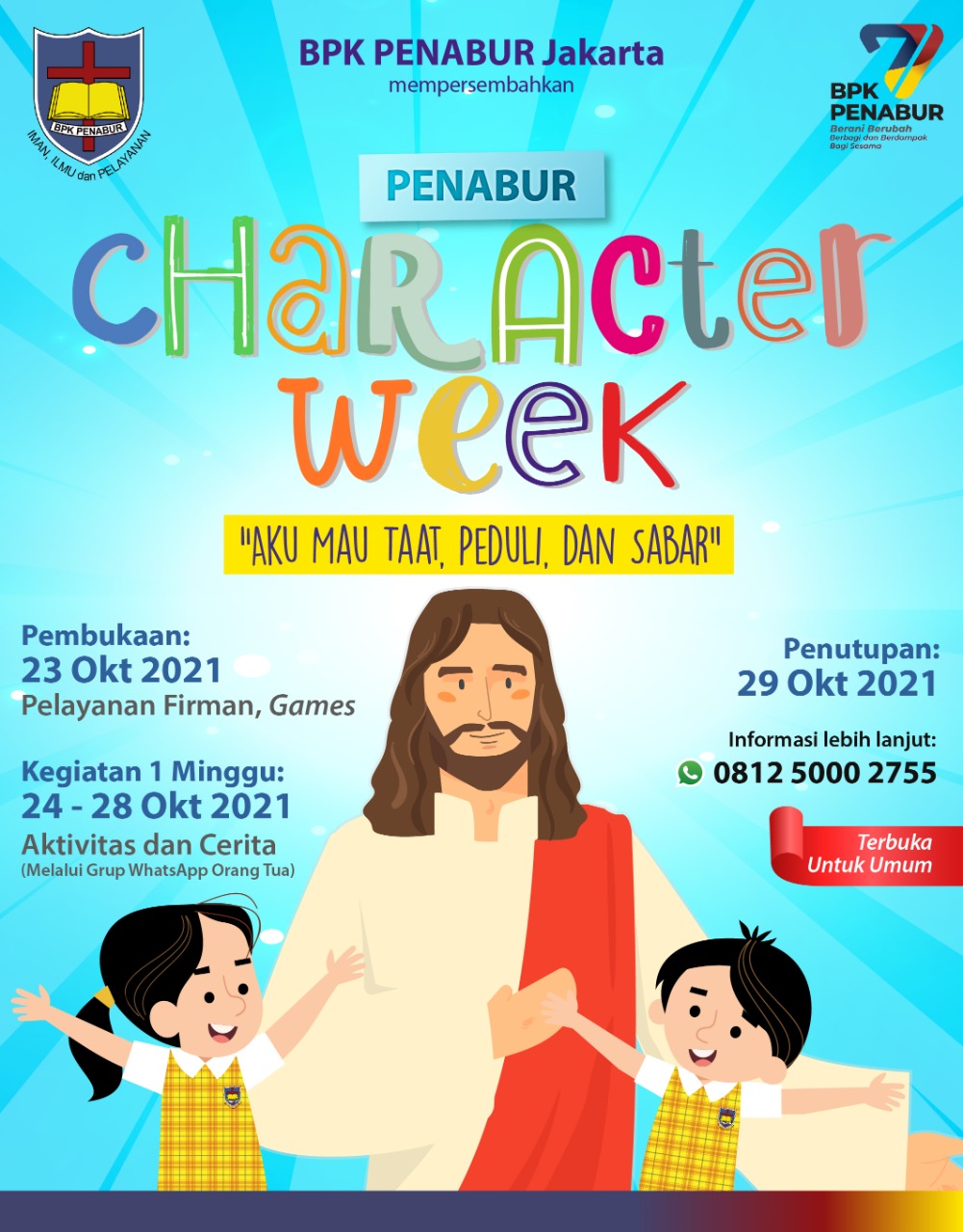 PENABUR Character Week (PCW) - 23 Oktober 2021