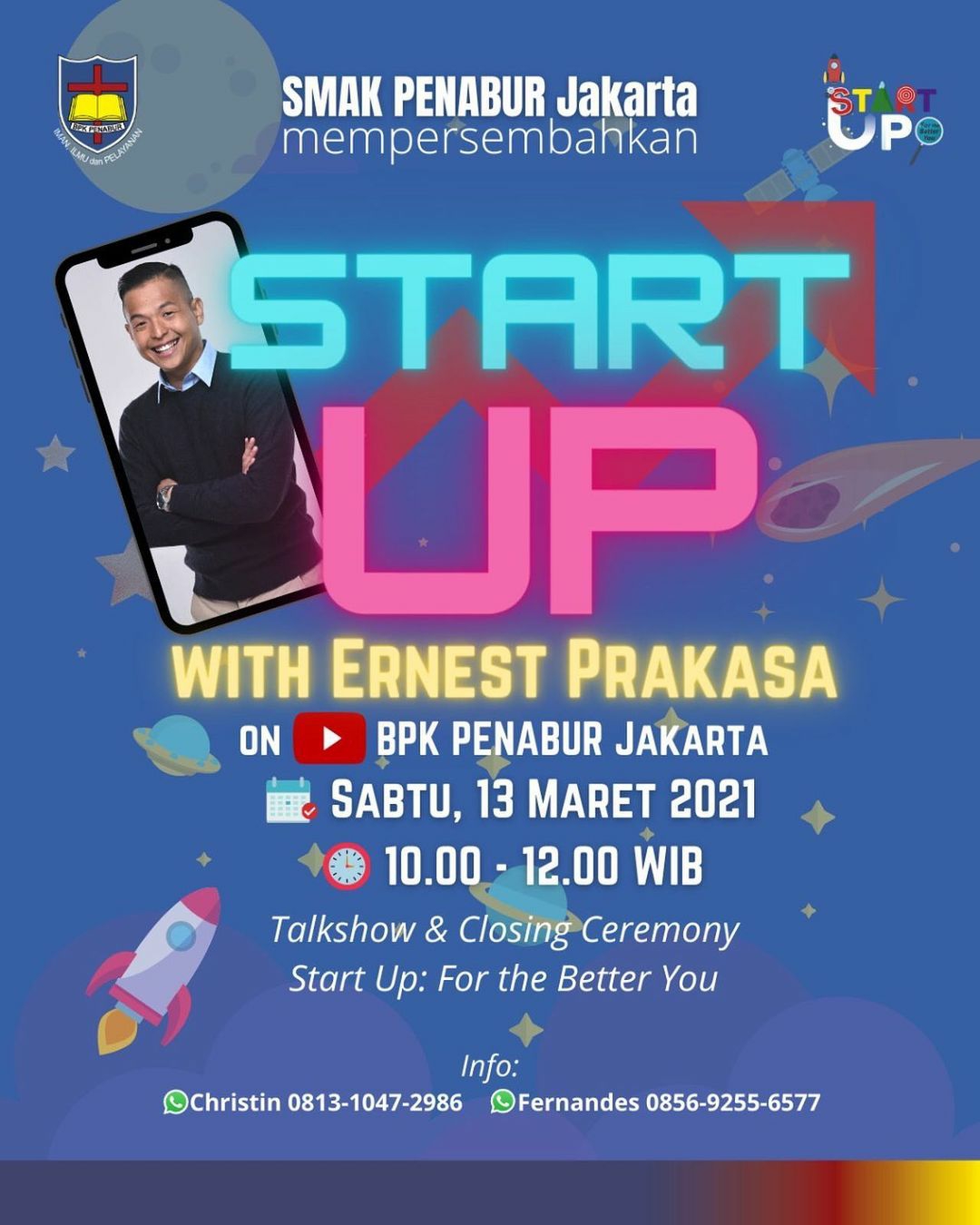 Talkshow Start Up with Ernest Prakasa