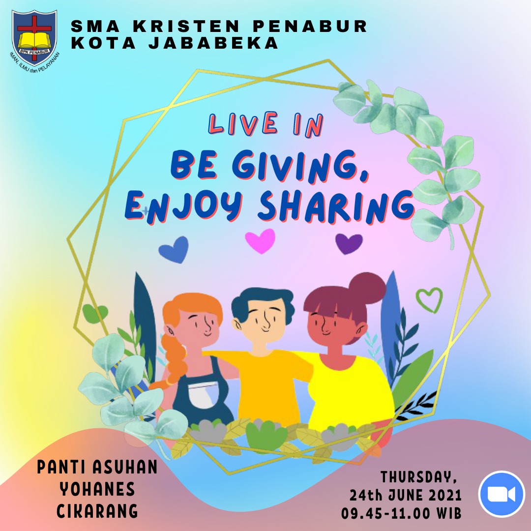 LIVE IN 2021: BE GIVING, ENJOY SHARING