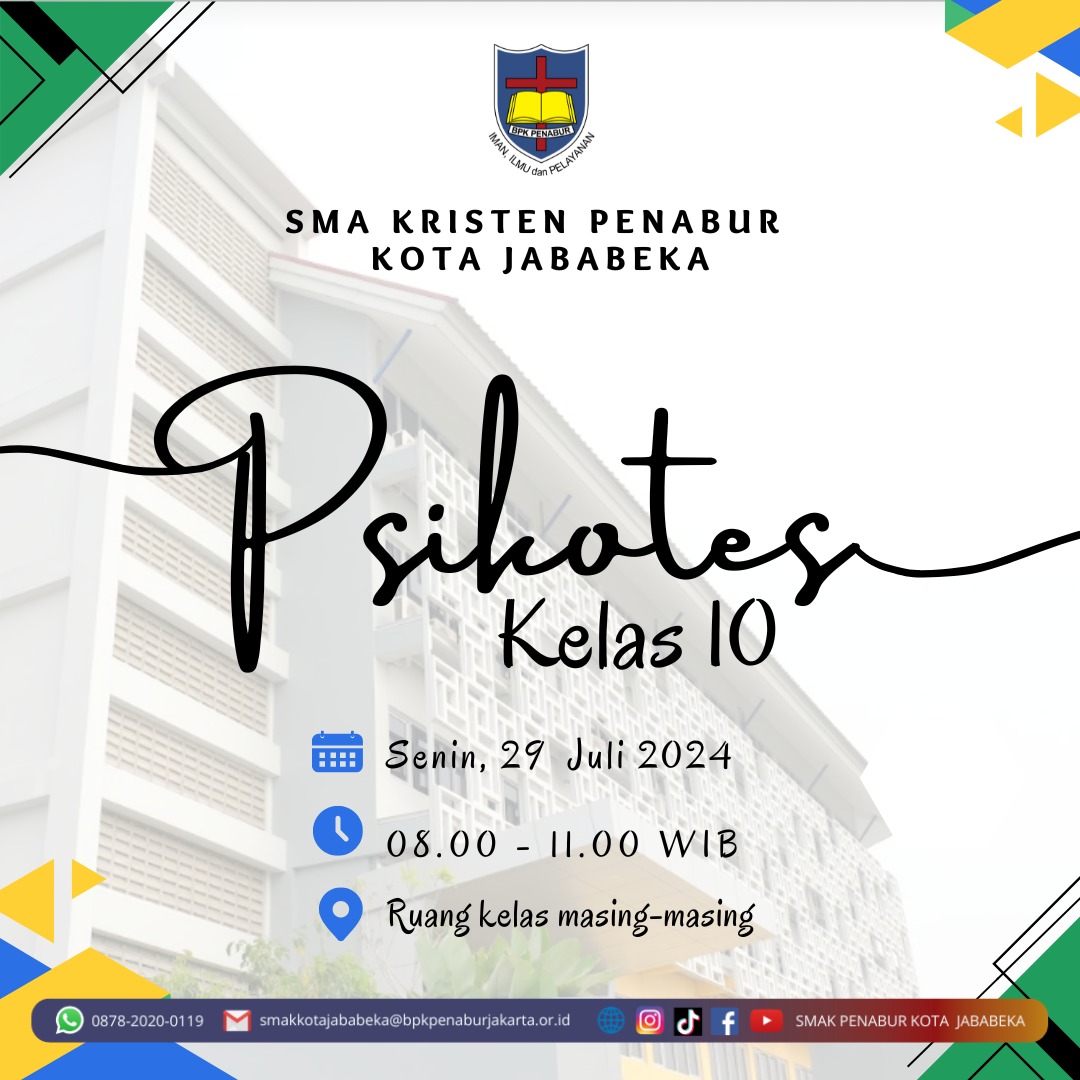 Psikotest kelas 10 - 29 Juli 2024