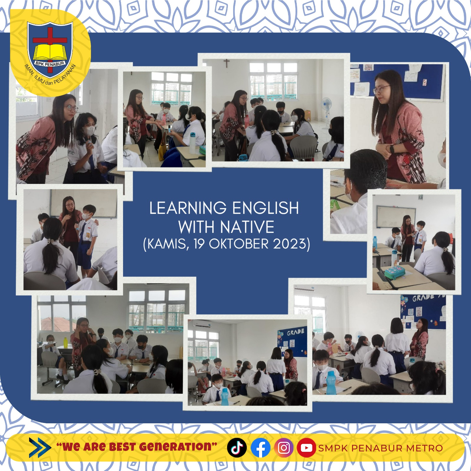 LEARNING ENGLISH WITH NATIVE (KAMIS, 19 OKTOBER 2023)
