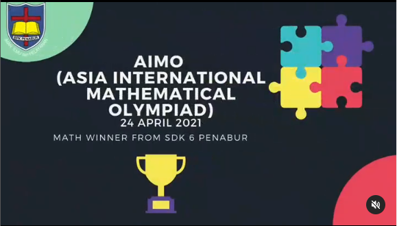 Pemenang Lomba Mathematics AIMO dari SDK 6 PENABUR