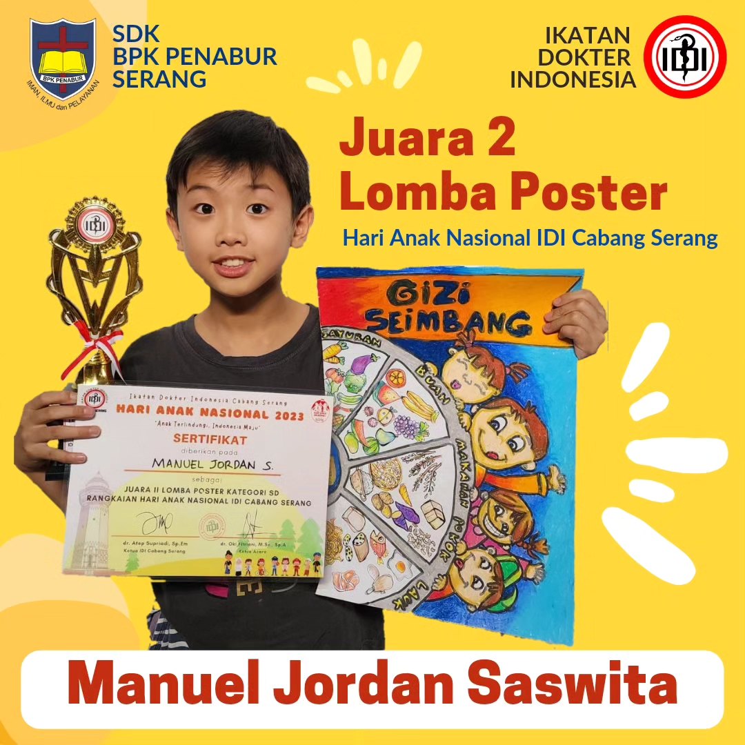 Juara 2 Lomba Poster Hari Anak Nasional