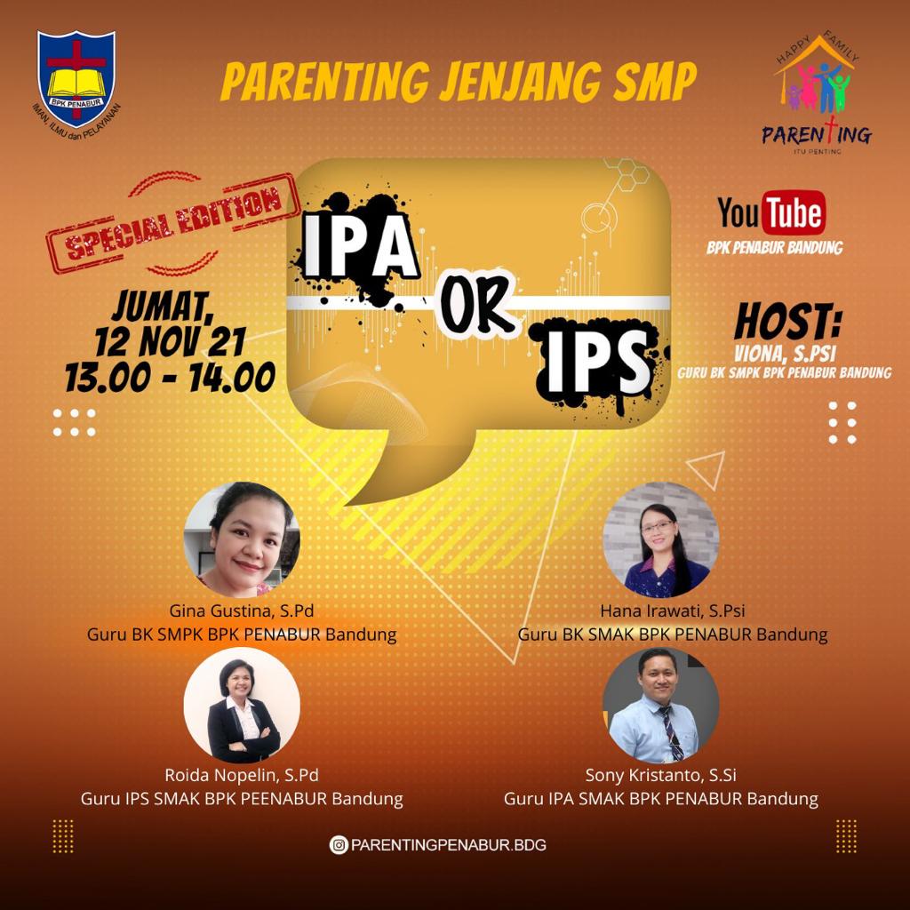 Parenting Jenjang SMP (IPA or IPS)