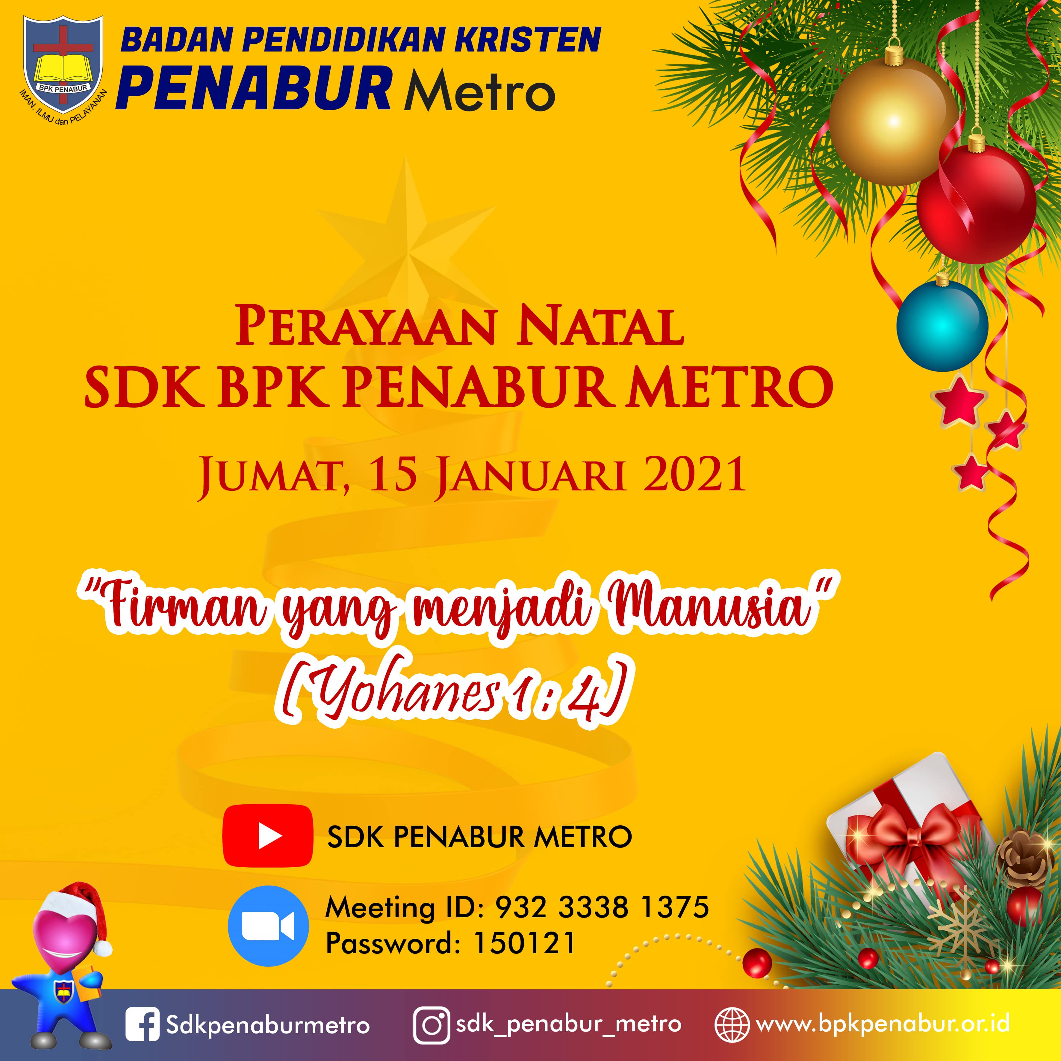 IBADAH PERAYAAN NATAL SDK BPK PENABUR METRO