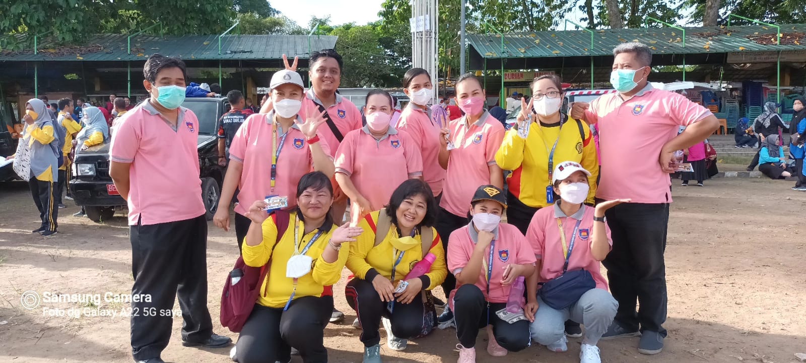 Kegiatan Senam Bersama hari guru di Lapangan Samber Kota Metro