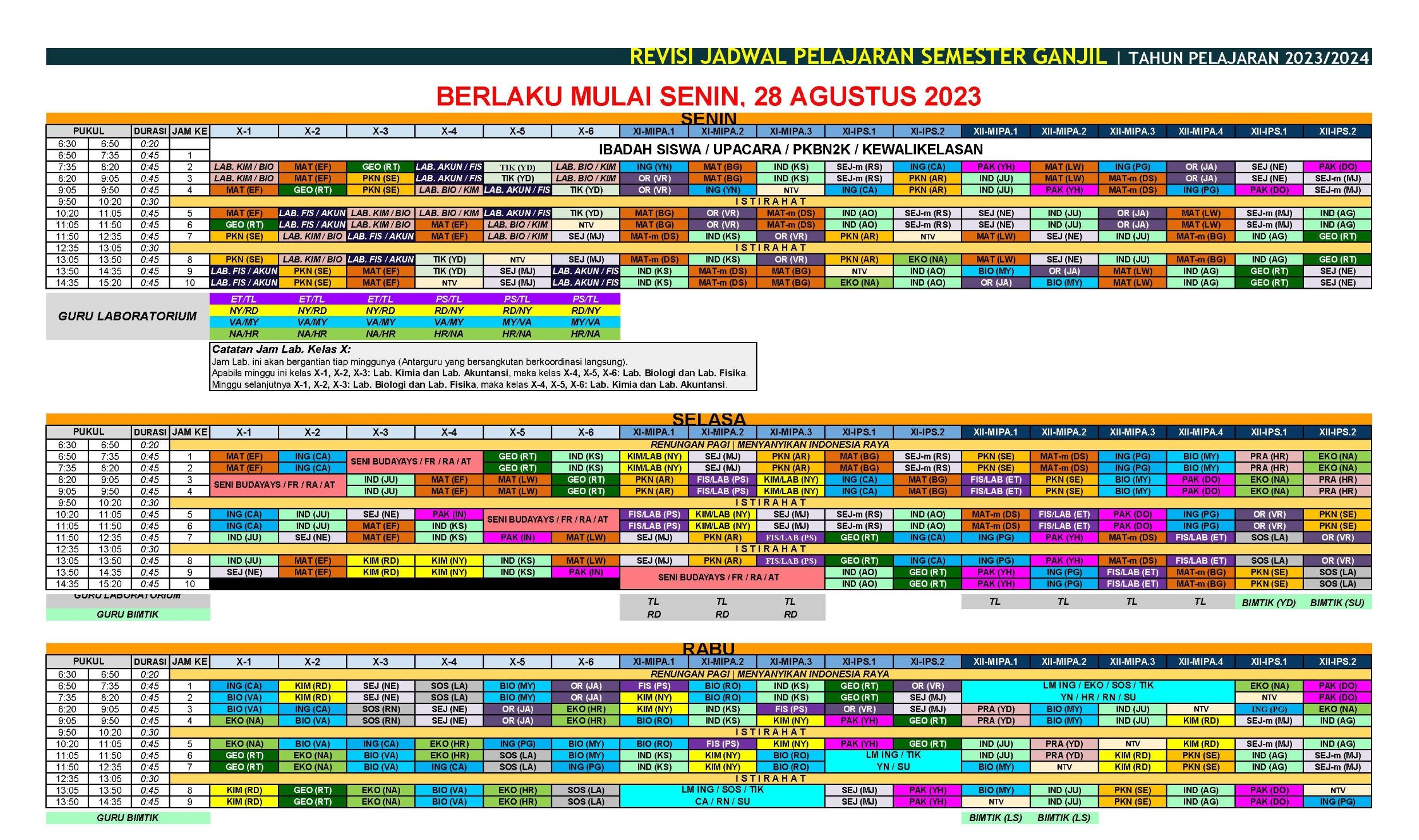 JADWAL PELAJARAN T A 2023 2024   Informasi Akt 2023 2024 1 