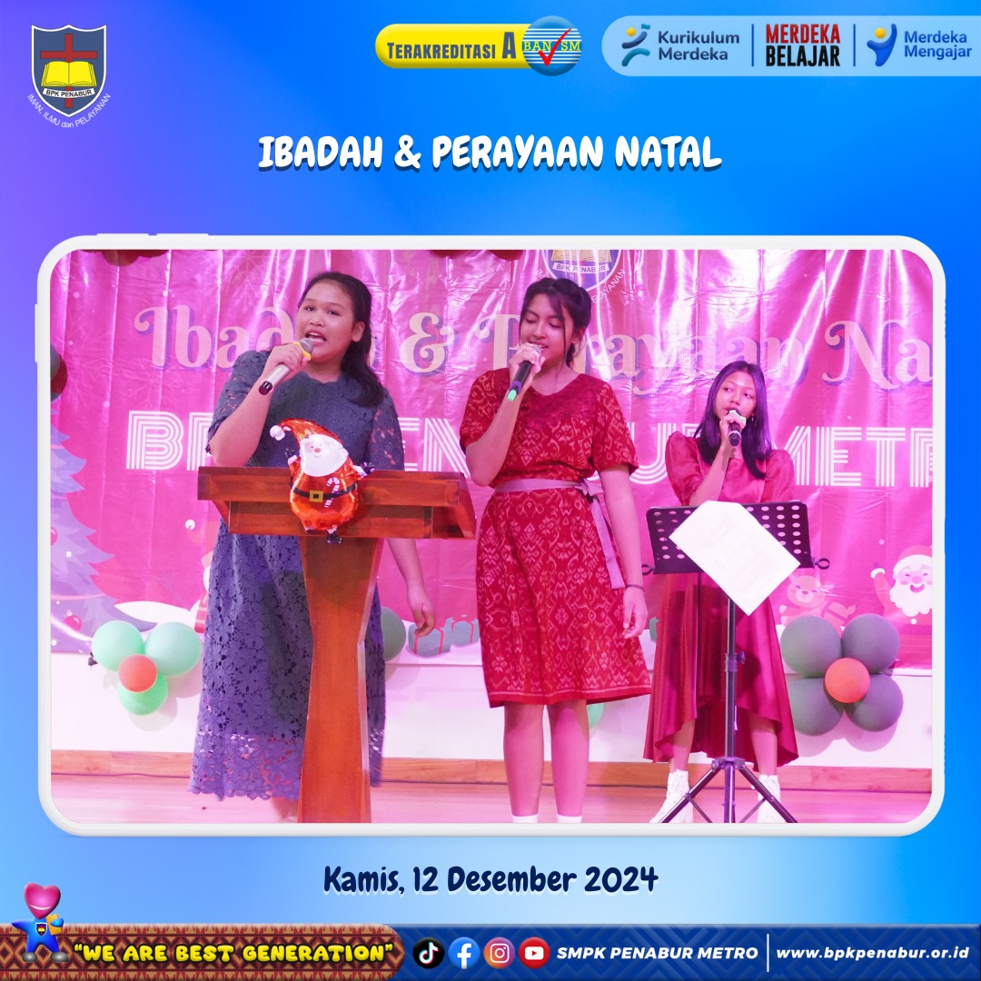 IBADAH & PERAYAAN NATAL (KAMIS, 12 DESEMBER 2024)