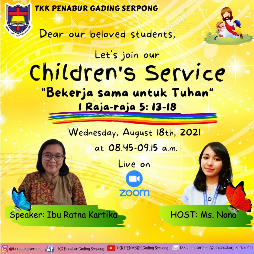 Children's Service "Bekerja sama untuk Tuhan"