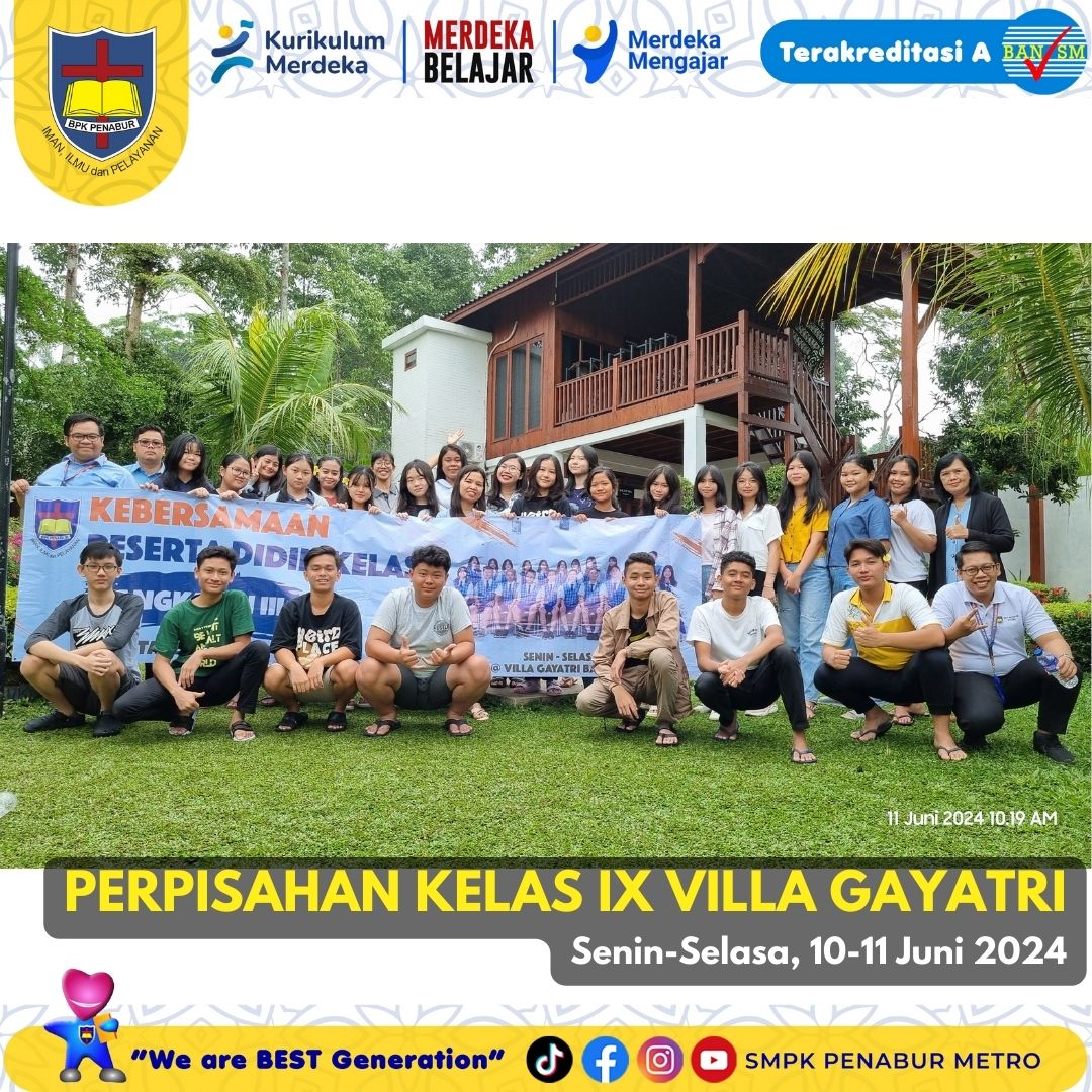 PERPISAHAN KELAS IV VILLA GAYATRI (SENIN-SELASA, 10-11 JUNI 2024)