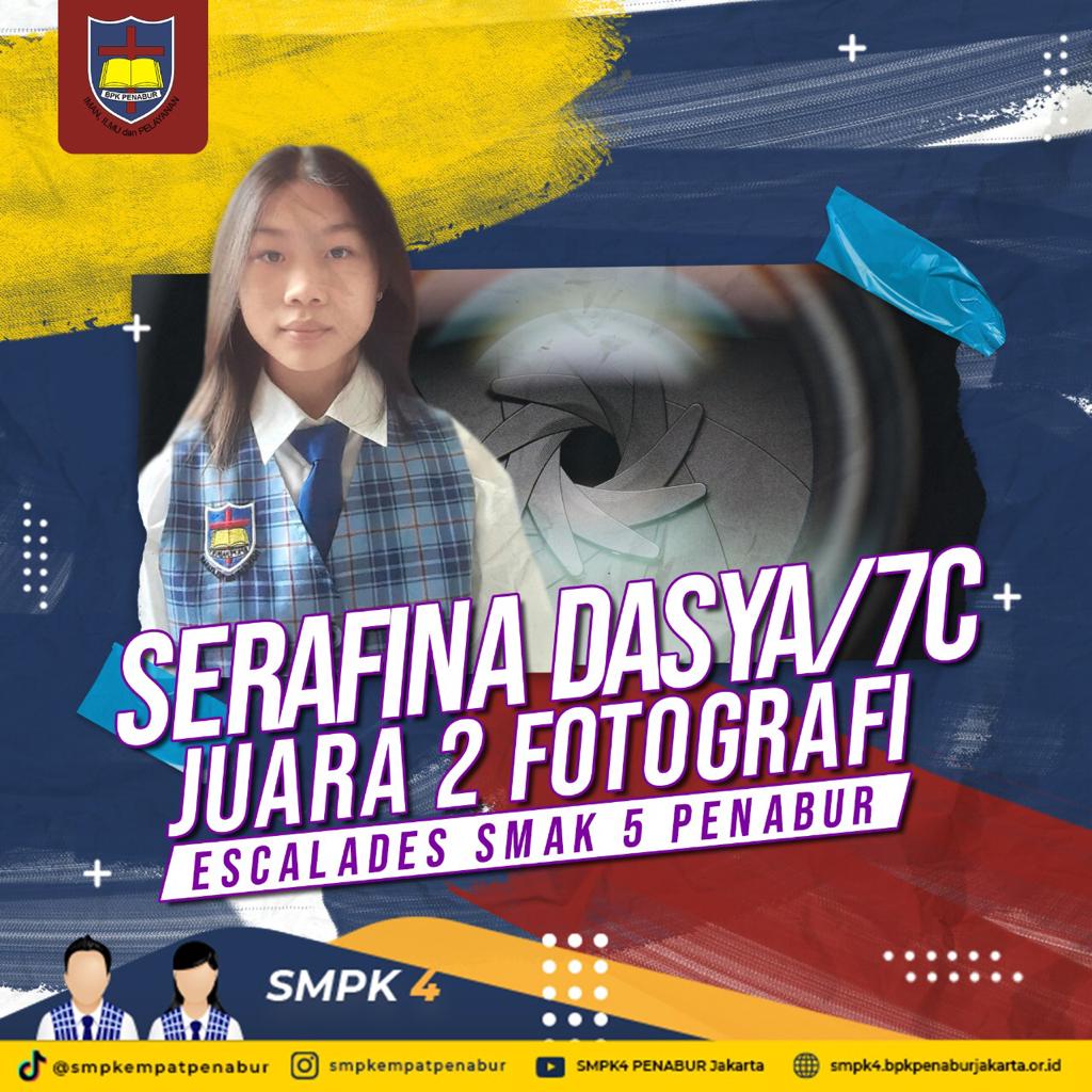 ESCALADES SMAK 5 PENABUR : Serafina Dasya (7C) - JUARA 2 FOTOGRAFI