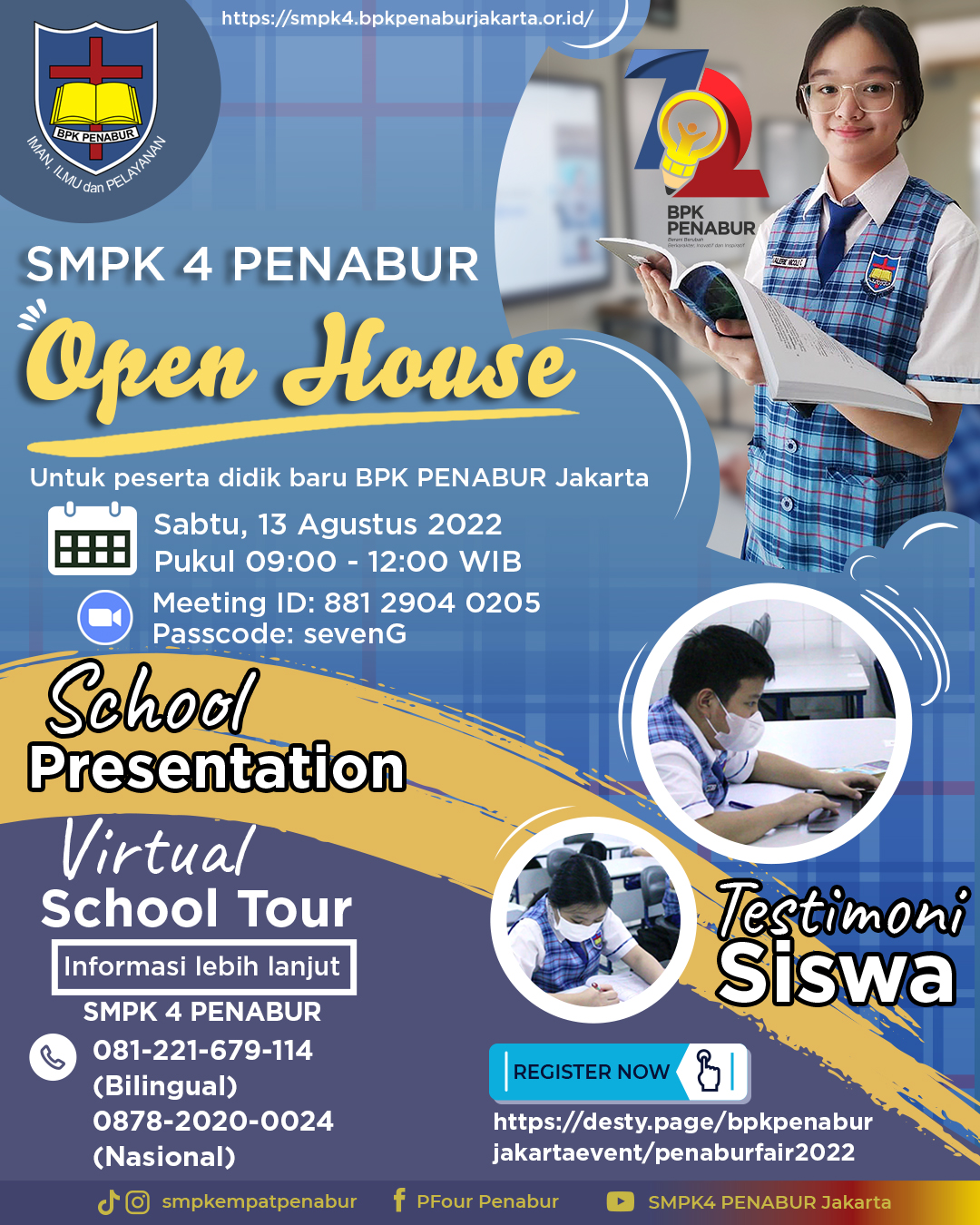 Open House Virtual SMPK 4 PENABUR Jakarta