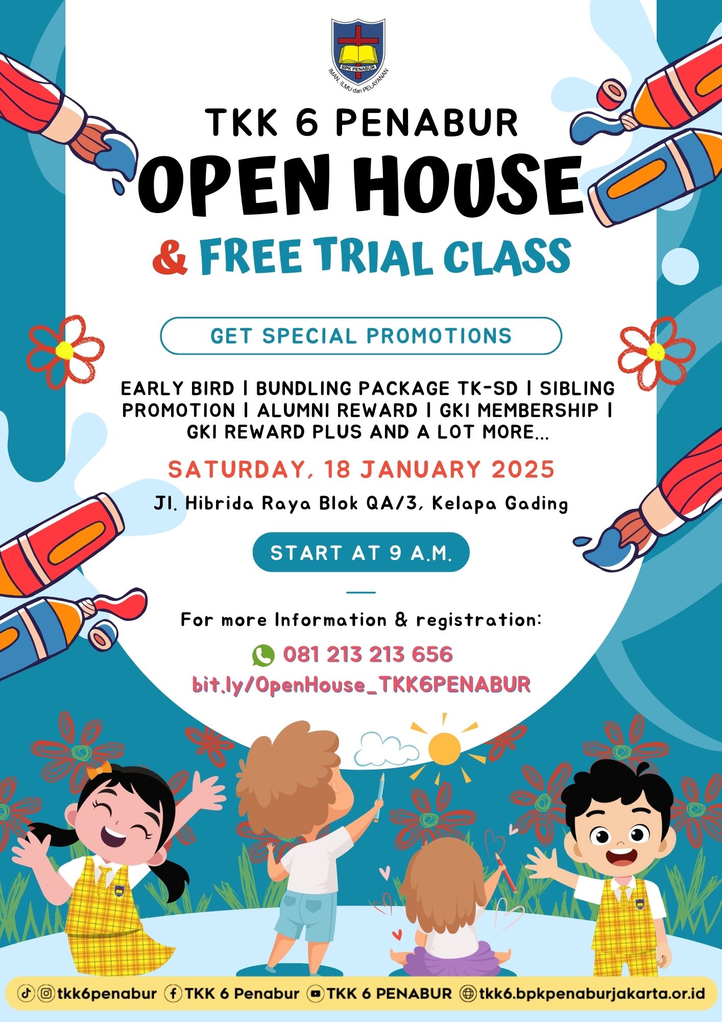 Open House & Free Trial Class TKK 6 PENABUR - 18 Januari 2025