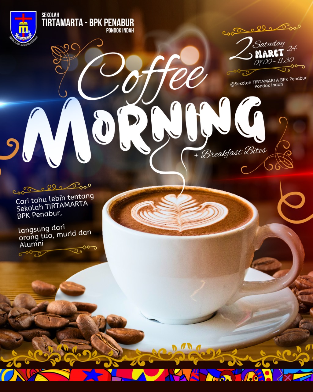 COFFEE MORNING SEKOLAH TIRTAMARTA BPK PENABUR MARET 2024