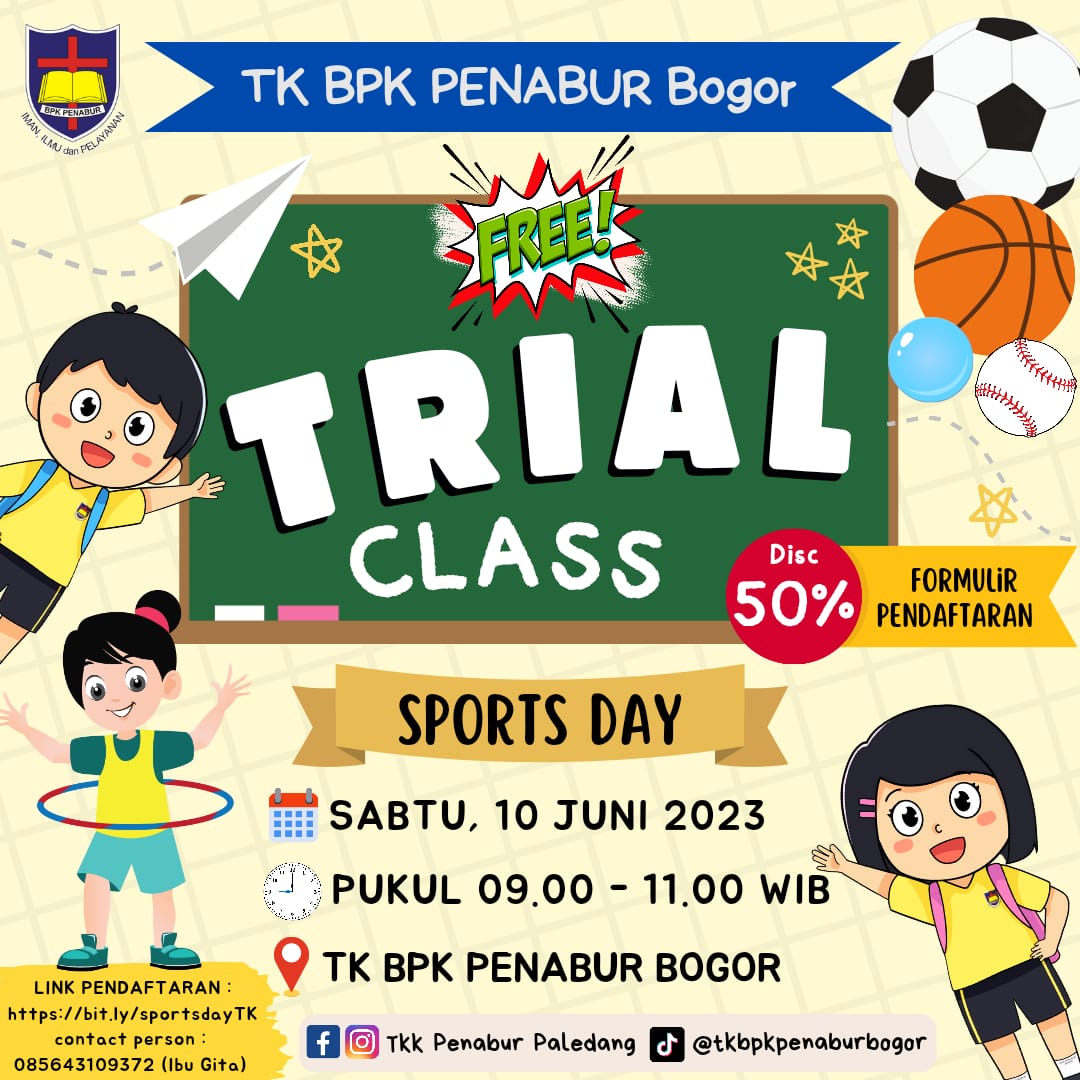 FREE TRIAL CLASS "SPORTS DAY"
