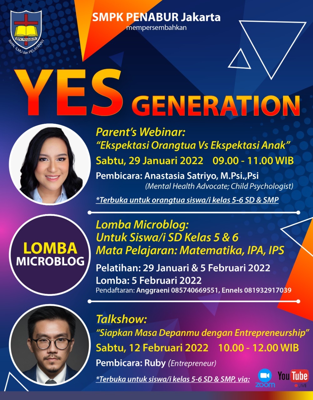"YES GENERATION" SMPK PENABUR Jakarta