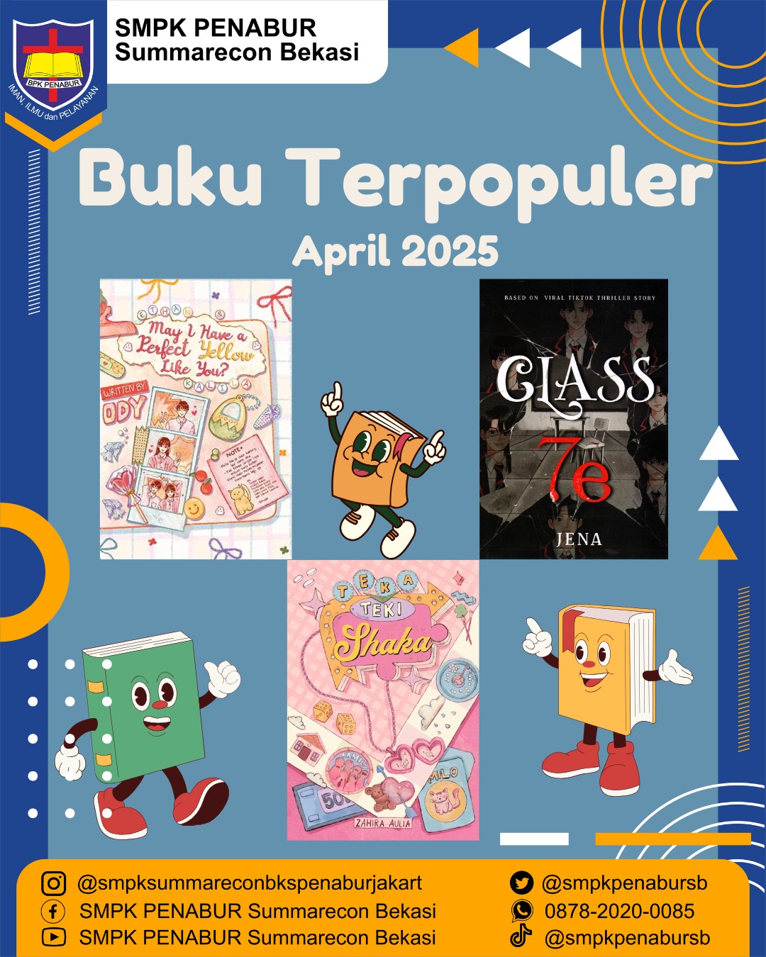 BUKU TERPOPULER APRIL SMPK PENABUR Summarecon Bekasi