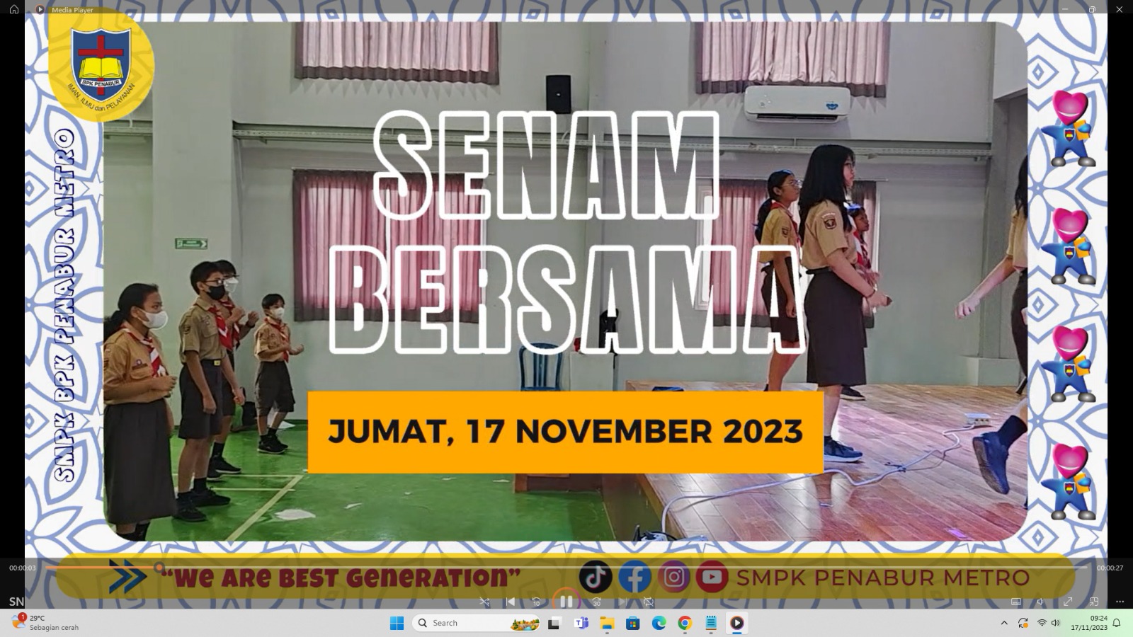 SENAM BERSAMA (JUMAT, 17 NOVEMBER 2023)