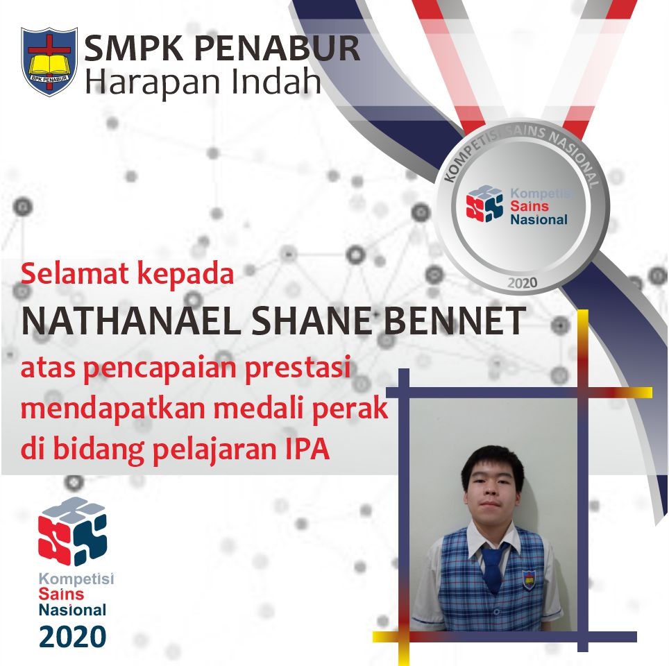 Juara Medali Perak KSN 2020 Mata Pelajaran IPA Nathanael Shane Bennet