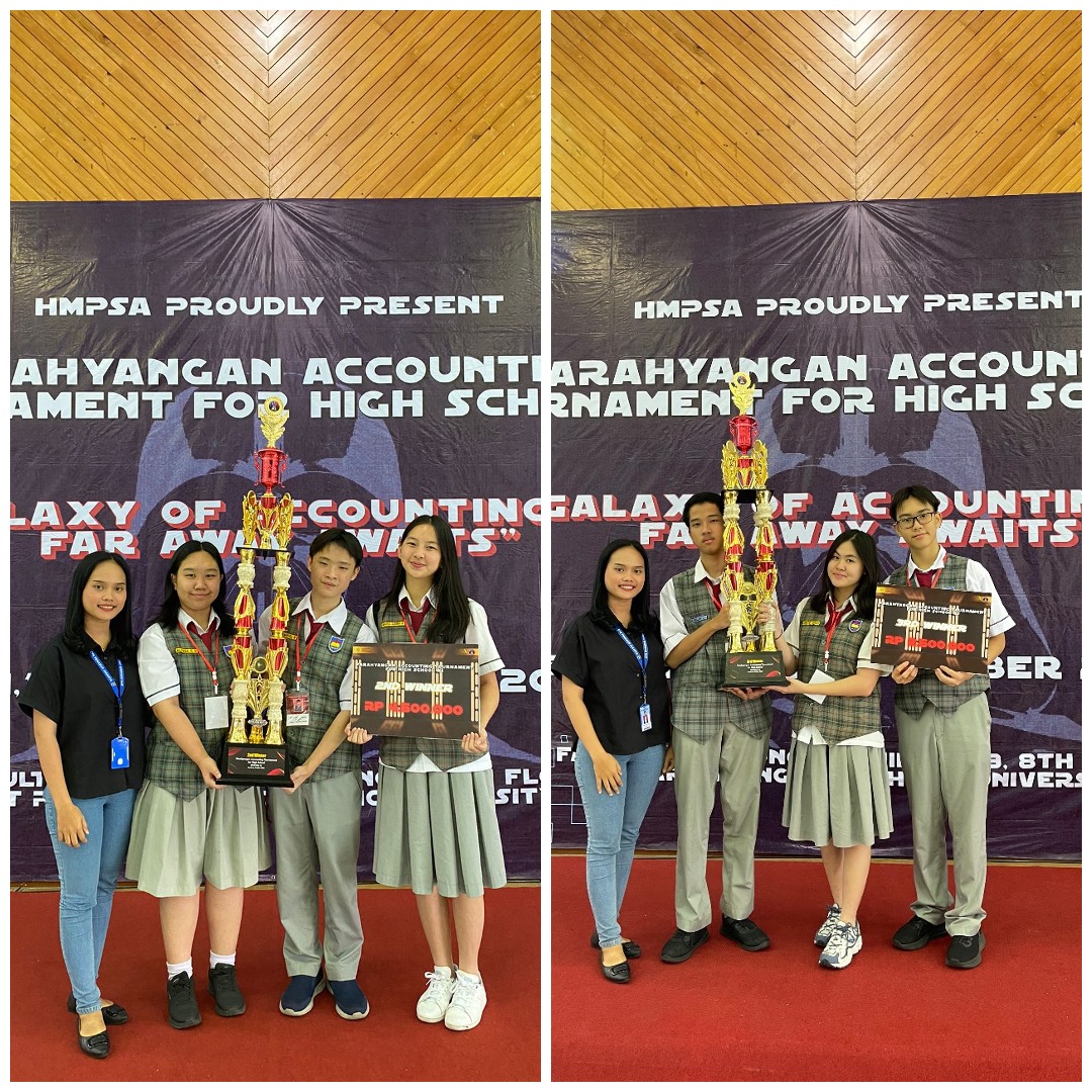 Tim Akuntansi SMAK 1 memenangkan Parahyangan Accounting Tournament for High School