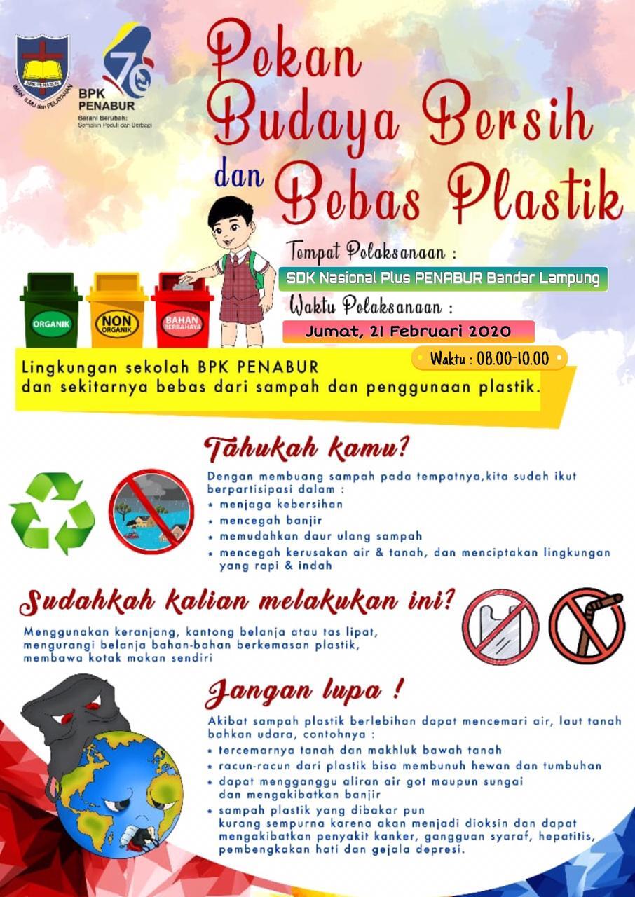 Pekan Budaya Bersih dan Bebas Plastik