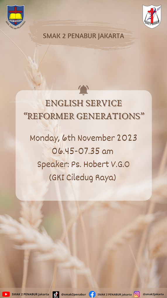 ENGLISH SERVICE "REFORMER GENERATIONS"