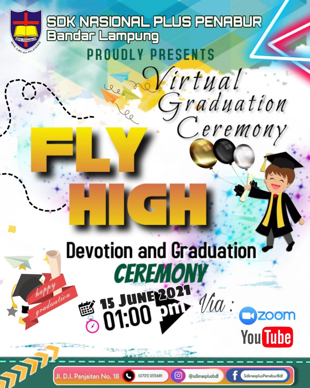 Virtual Graduation Ceremony SDK NASIONAL PLUS PENABUR Bandar Lampung
