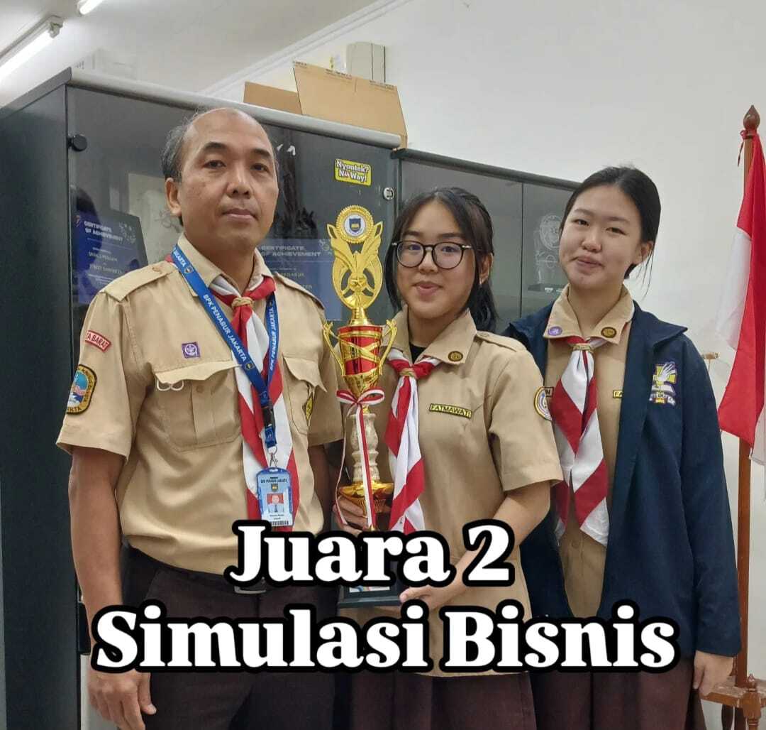 TIM Simulasi Bisnis MonsoonSim SMAK 1 meraih juara di SMAK 2