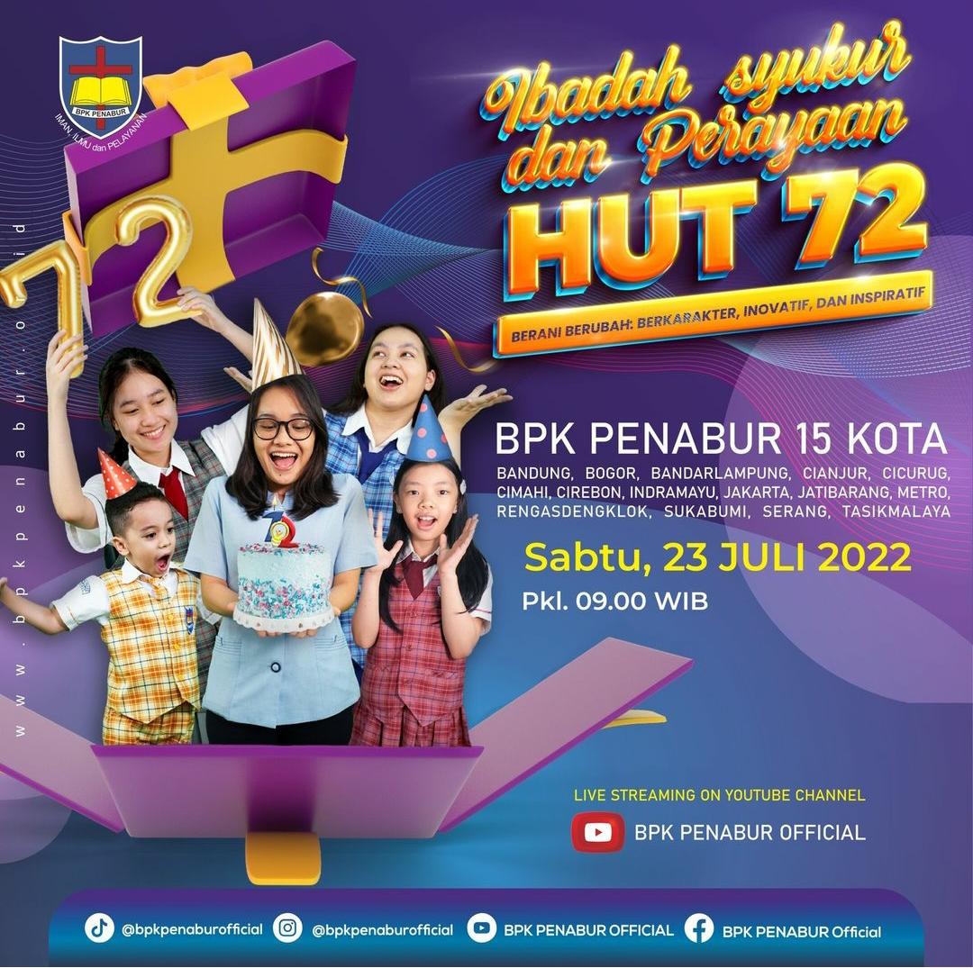 Ibadah Syukur dan Perayaan HUT 72 BPK Penabur