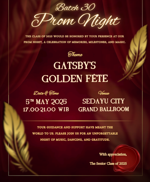 Prom Night Batch 30 SMAK 5 PENABUR Jakarta