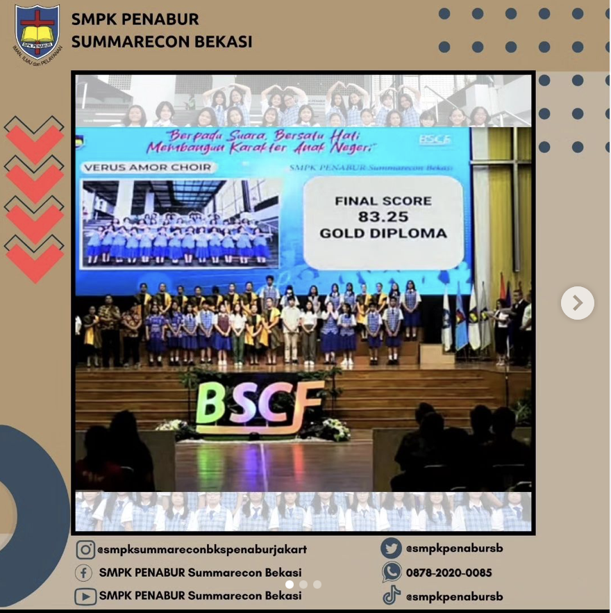 “Verus Amor Choir” Meraih GOLD DIPLOMA pada BSCF COMPETITION