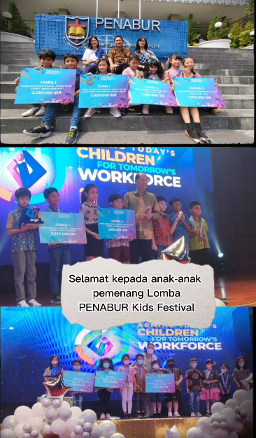 Mengucap syukur pemenang Lomba PENABUR Kids Festival