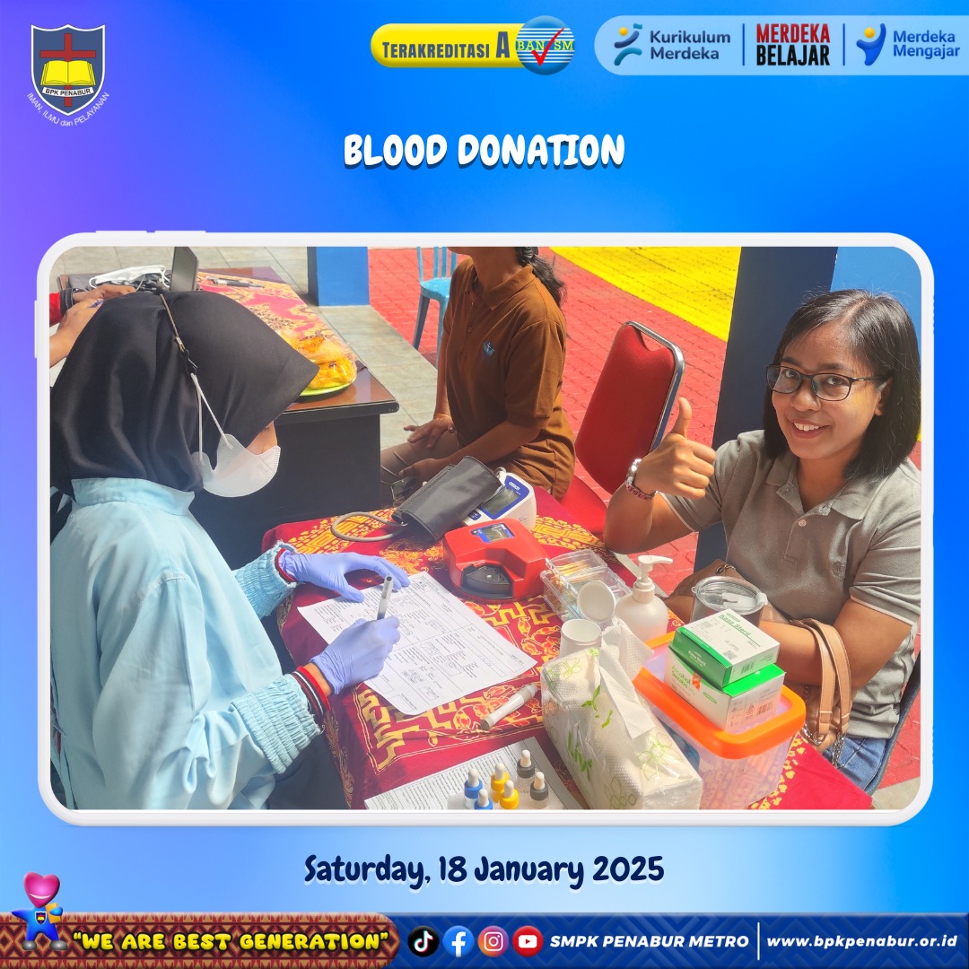 BLOOD DONATION (SATURDAY, 18 JANUARY 2025)