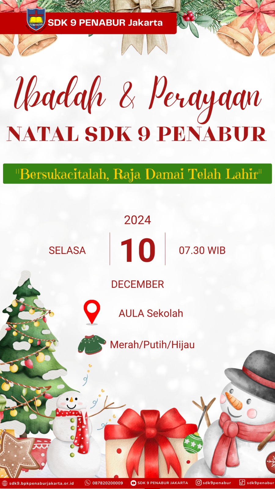 Ibadah dan Perayaan Natal SDK 9 PENABUR