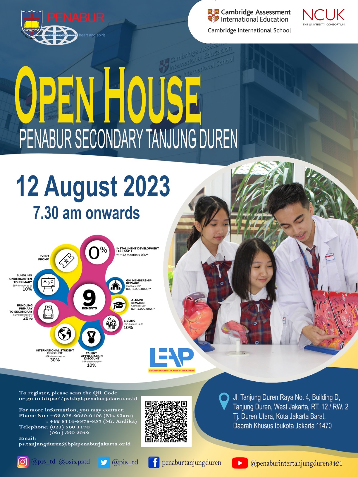 Penabur International Tanjung Duren Open House 12 August 2023