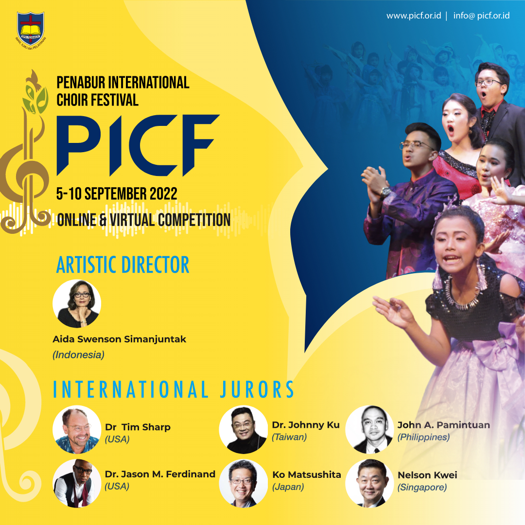 Penabur International Choir Festival 5-10 September 2022 Online & Virtual Competition