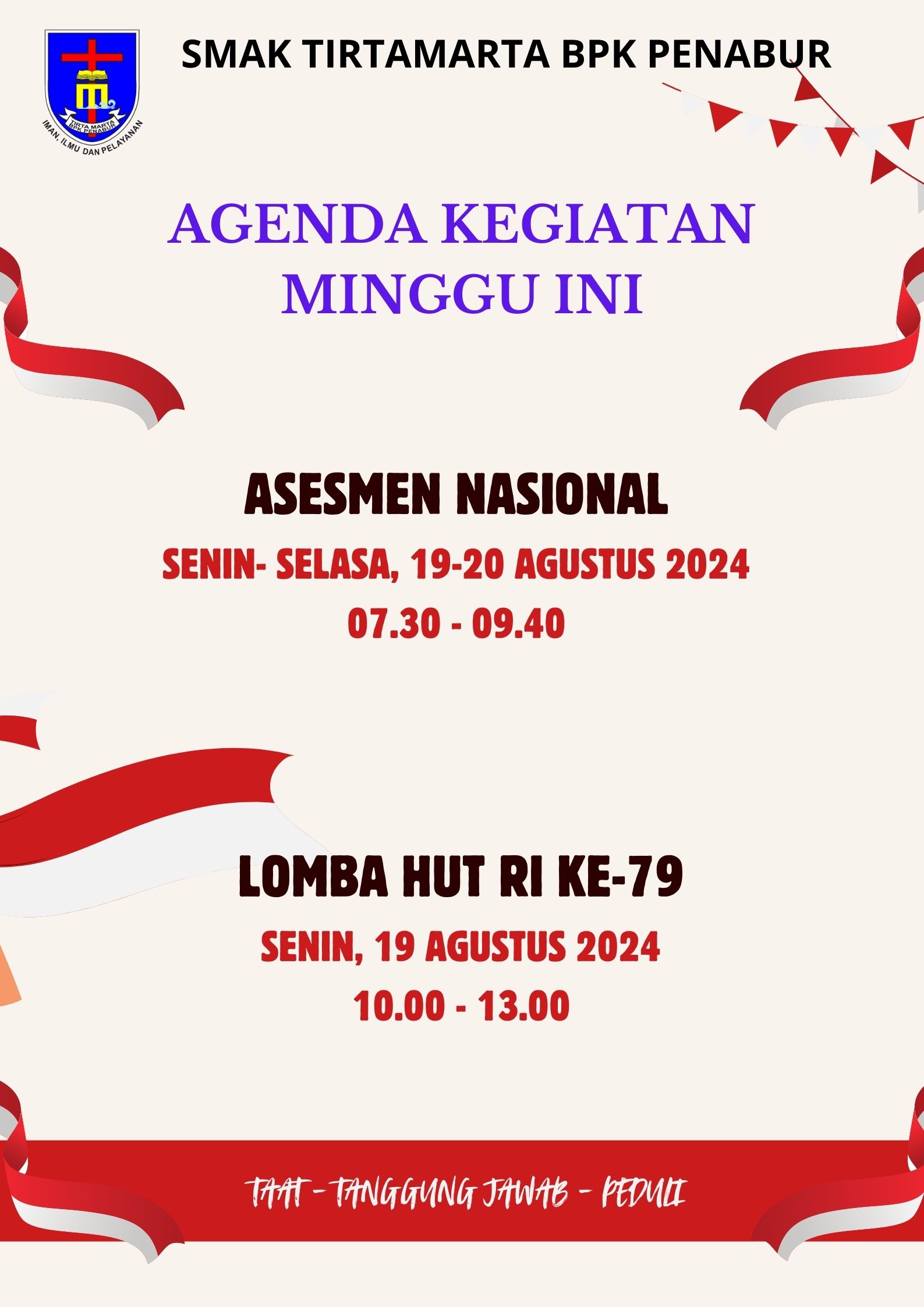 Agenda Minggu Ke-3 Agustus