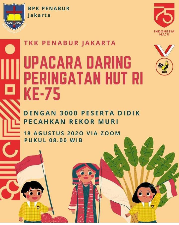 UPACARA Daring TKK PENABUR Jakarta HUT RI ke 75