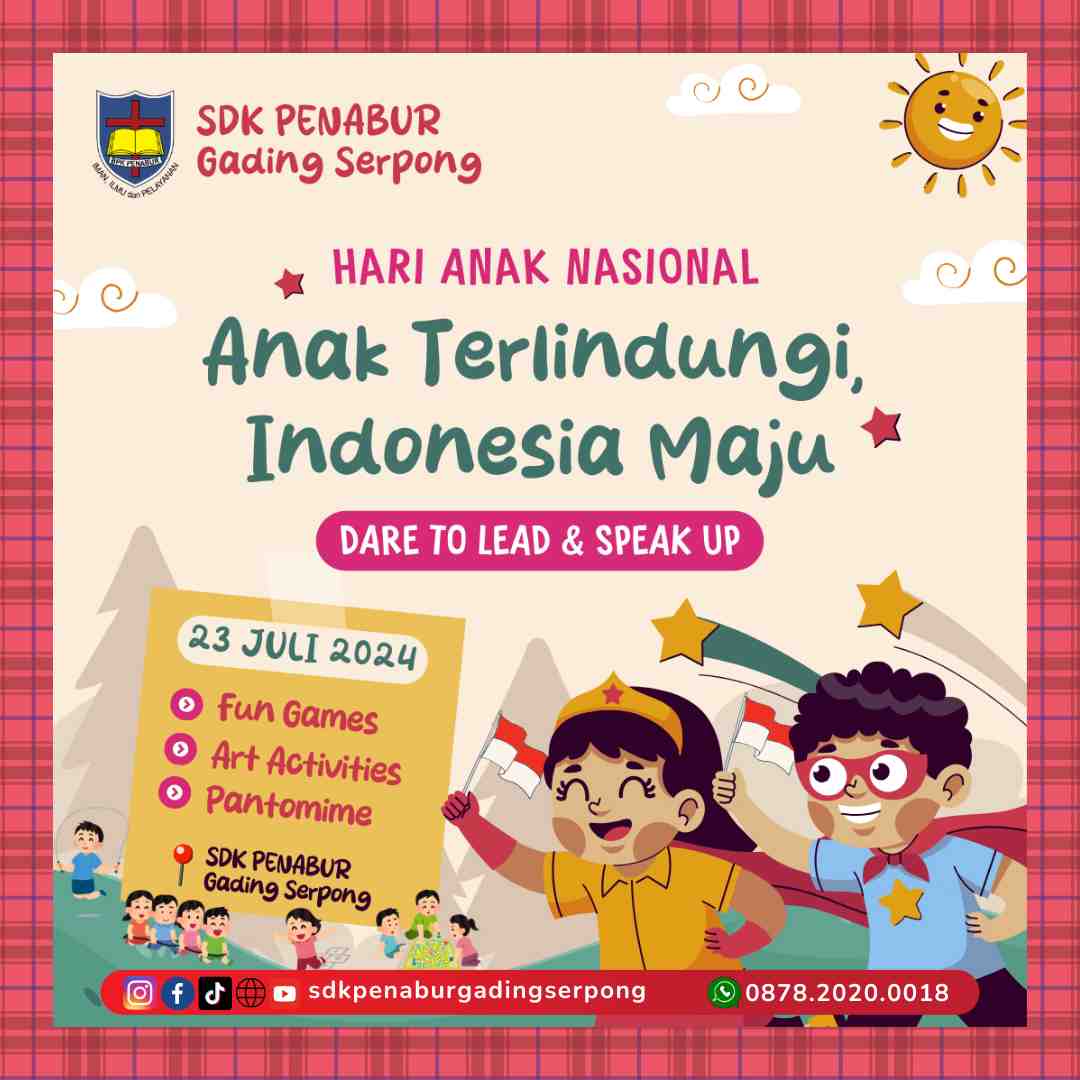 HARI ANAK NASIONAL 2024 - ANAK TERLINDUNGI, INDONESIA MAJU