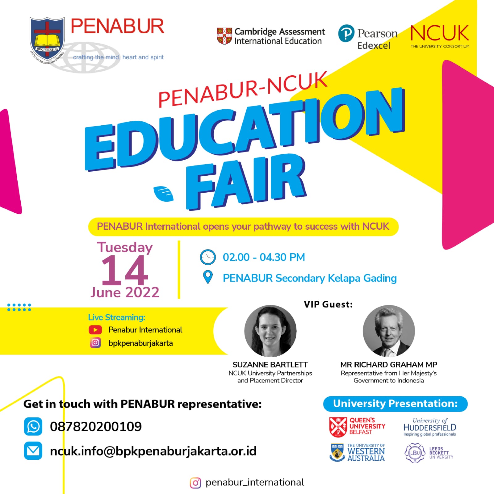 Education Fair BPK PENABUR Jakarta with NCUK